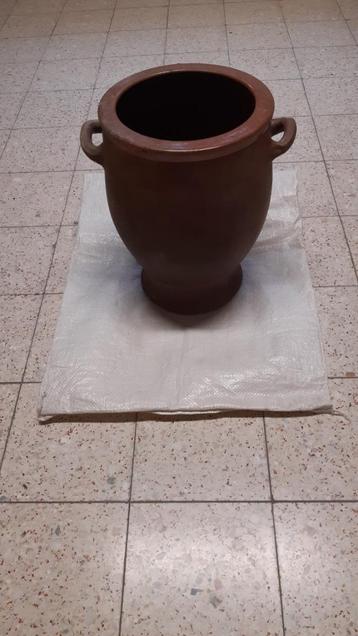 Pot en grès brun, Enlèvement, Comme neuf