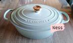 Le Creuset Oval 33cm, Sea Salt, Unieke kans!, Keramische plaat, Nieuw, Ophalen of Verzenden, Gietijzer