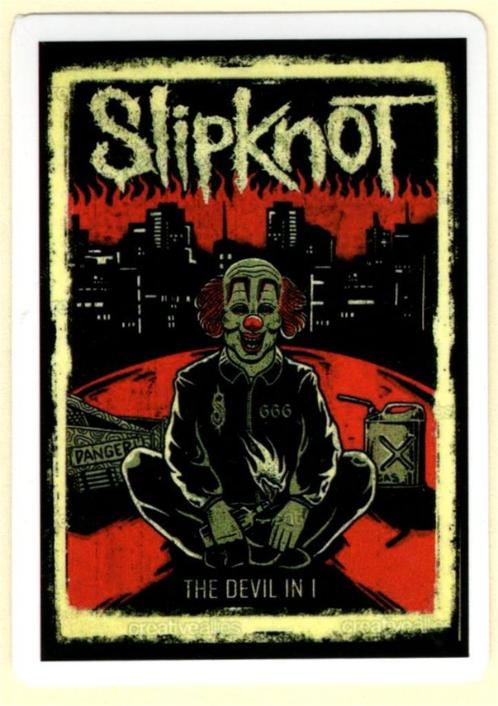 Slipknot sticker #8, Verzamelen, Muziek, Artiesten en Beroemdheden, Nieuw, Verzenden