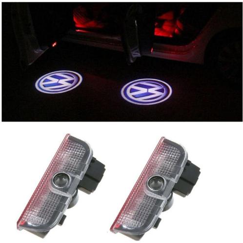 2x Lampes projecteur logo LED VW Passat Touran Golf Tiguan, Autos : Divers, Tuning & Styling, Enlèvement ou Envoi
