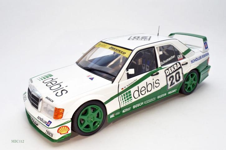1/18 Mercedes 190E 2.5-16 Evo II # 20 - Solido, Hobby en Vrije tijd, Modelauto's | 1:18, Zo goed als nieuw, Auto, Solido, Ophalen of Verzenden