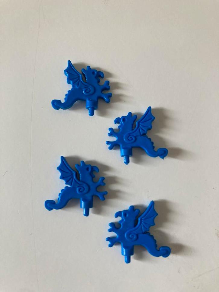 Lego Dragonplume blauw (4x), Kinderen en Baby's, Speelgoed | Duplo en Lego, Zo goed als nieuw, Lego, Losse stenen, Verzenden