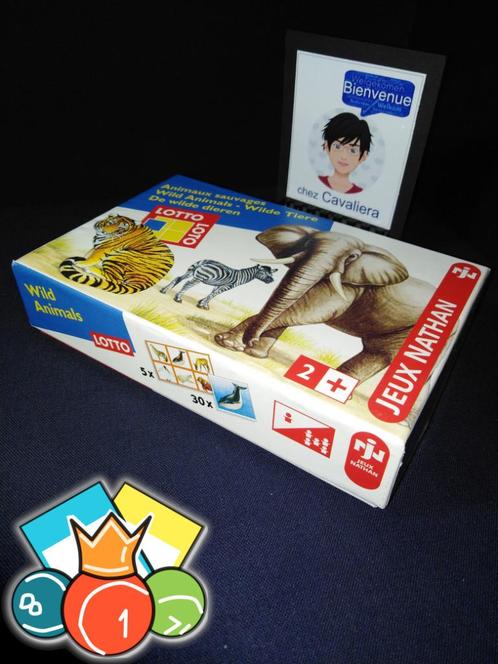 De Wilde Dieren Loto - Vroeg leerspel van het merk Nathan, Kinderen en Baby's, Speelgoed | Educatief en Creatief, Nieuw, Taal en Lezen