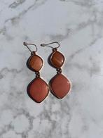 Oorbellen Perzikkleurig, Ophalen of Verzenden, Zo goed als nieuw, Oranje, Hangers