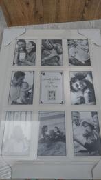witte houten fotokader voor 9 foto's, Ophalen, Nieuw