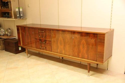 vintage sideboard - dressoir, Maison & Meubles, Armoires | Dressoirs, Utilisé, 200 cm ou plus, 25 à 50 cm, Avec tiroir(s), Avec porte(s)