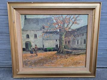 huile sur panneau signe alfred lahaye beschikbaar voor biedingen