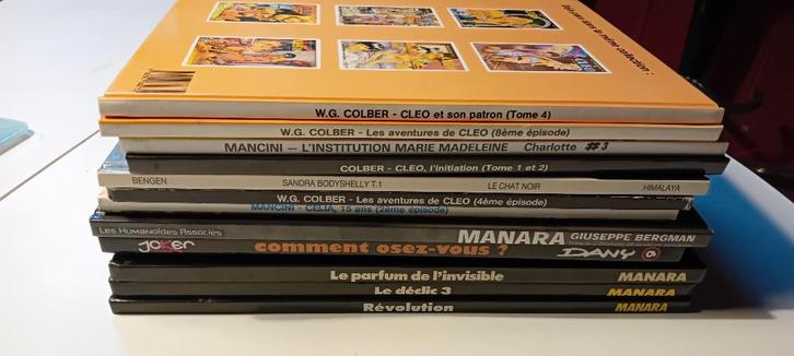 Lot BD adultes – Manara / Colber / Mancini / Dany, Boeken, Stripverhalen, Zo goed als nieuw, Meerdere stripboeken, Ophalen of Verzenden
