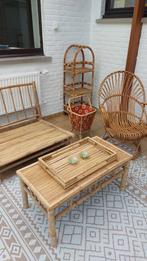 Diverse rotan en bamboe meubels, Zo goed als nieuw, Ophalen