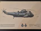 Squadron Prints Glasgow - Sea King (JMC 842), Verzamelen, Luchtvaart en Vliegtuigspotten, Ophalen, Zo goed als nieuw, Kaart, Foto of Prent