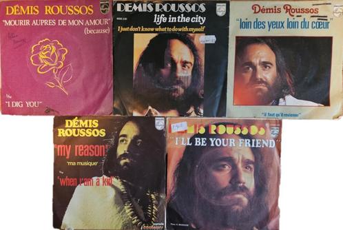 À VENDRE : LOT DE 45 TOURS VINYLES DE « DEMIS ROUSSOS », Cd's en Dvd's, Vinyl Singles, Gebruikt, Single, Overige genres, 7 inch