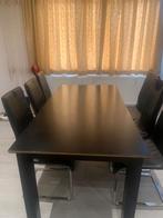 Gratis eettafel met 6 stoelen, Huis en Inrichting, Complete eetkamers, Ophalen, Gebruikt