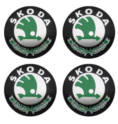 skoda logo in alu stickers voor uw Skoda wagen, Auto-onderdelen, Carrosserie, Skoda, Voor, Nieuw, Verzenden