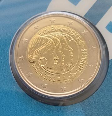 2 euro Malta 2022 Resolutie 1325 Verenigde Naties BU beschikbaar voor biedingen