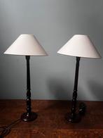 Twee tafellampen, Huis en Inrichting, Ophalen of Verzenden, Hout