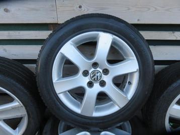 5x allu velg + banden vw polo 195/55/15   beschikbaar voor biedingen