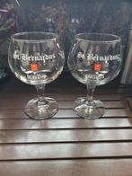 2 St.Bernardus bierglazen op voet...nieuw, Verzamelen, Ophalen of Verzenden, Zo goed als nieuw