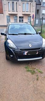 Renault Clio 1200benzine tce met airco navigation tomtom, Auto's, Euro 5, Zwart, 5 deurs, Particulier