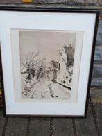 Gravure signe Maurice Émile blieck, Enlèvement ou Envoi