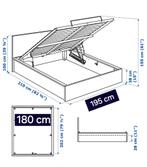 MALM - IKEA springbox 180x200, Huis en Inrichting, Ophalen