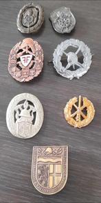 brandweer 7 metalen insignes, Verzamelen, Militaria | Algemeen, Ophalen of Verzenden, Overige soorten, Embleem of Badge