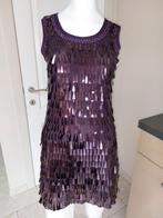 carnaval pailletten jurk disco glamour glitterjurk s xs, Paars, Nieuw, Ophalen of Verzenden, Maat 34 (XS) of kleiner