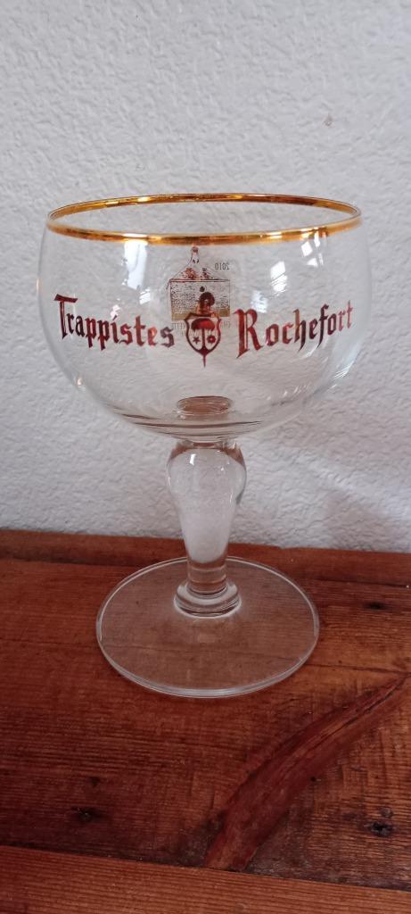 Brasserie bière verre Trappiste Rochefort Chapelle  Lorette, Collections, Marques de bière, Comme neuf, Verre ou Verres, Autres marques