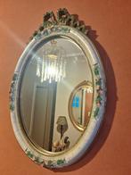 Engelse brocante spiegel met strik, Antiek en Kunst, Antiek | Spiegels, Ophalen of Verzenden