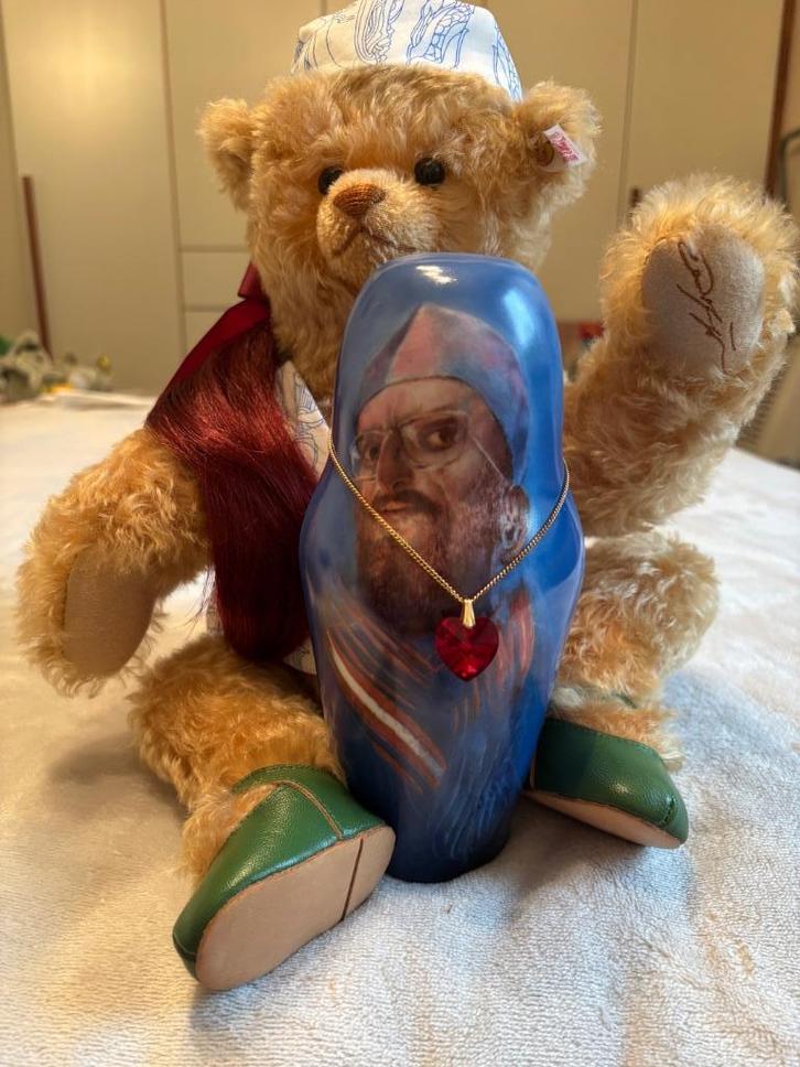 Steiff Ernst Fuchs 'Schatzi', Verzamelen, Beren en Cherished Teddies, Zo goed als nieuw, Stoffen beer, Steiff, Ophalen of Verzenden