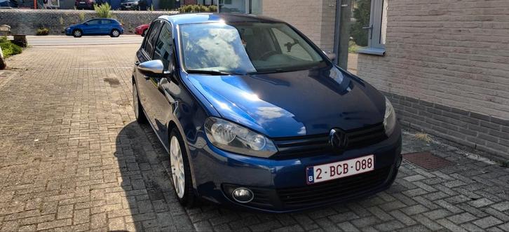 Golf 6 1.6 TDI 2011, Auto's, Volkswagen, Particulier, Golf, Diesel, Euro 5, 5 deurs, Handgeschakeld, Blauw, Zwart, Stof, Ophalen