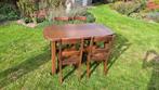 massief eiken tafel en stoelen, Antiek en Kunst, Antiek | Meubels | Tafels, Ophalen