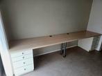 Dubbele bureau met 2 ladeblokken, Huis en Inrichting, Bureaus, Ophalen, Gebruikt, Bureau