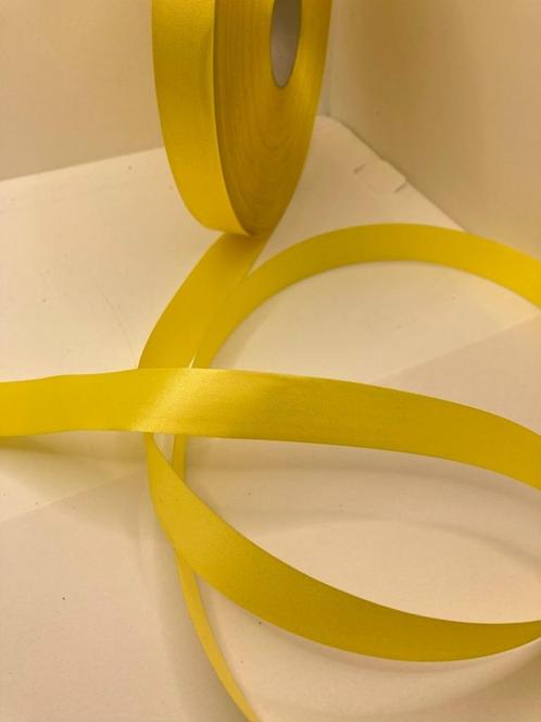 RIBBONS HOBBYLINTEN GEEL PER METER, Divers, Papier cadeau, Neuf, Enlèvement ou Envoi