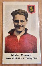 Années 1930 (avant le panini) Edouard Morlet Daring Club Bru, Enlèvement ou Envoi, Utilisé, Image