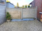 Dubbele poort hout, Ophalen, Gebruikt, Hout, Draaipoort