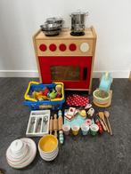Houten speelgoedkeukentje met veel accessoires, Kinderen en Baby's, Ophalen, Gebruikt, Hout, Speelkeuken