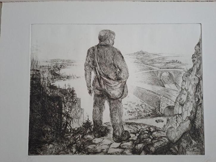 Etsen van Jan Keustermans, Antiquités & Art, Art | Eaux-fortes & Gravures, Enlèvement