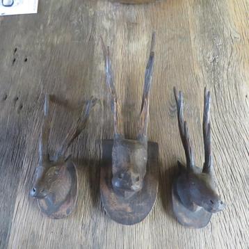 Statues en bois, cerf, maquette murale, maquette murale, Enlèvement ou Envoi