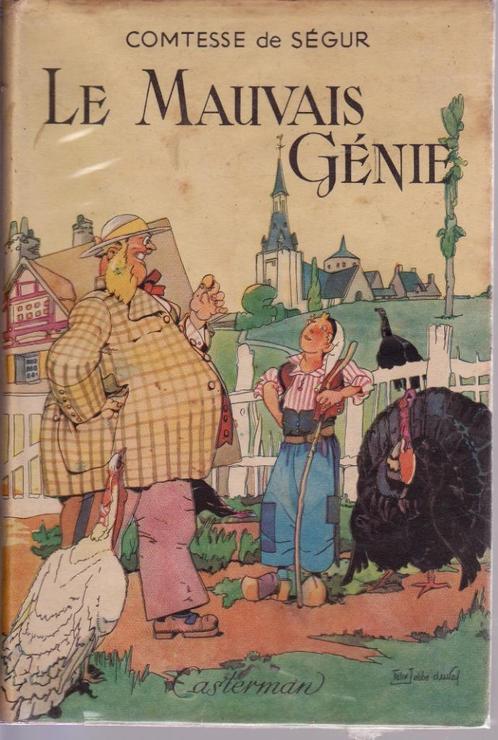 Le mauvais génie - Comtesse de Ségur - Avec pub HERGÉ, Livres, Livres pour enfants | Jeunesse | 10 à 12 ans, Utilisé, Fiction