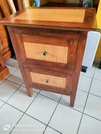Vends table de chevet bois et bambou, Maison & Meubles, Bois