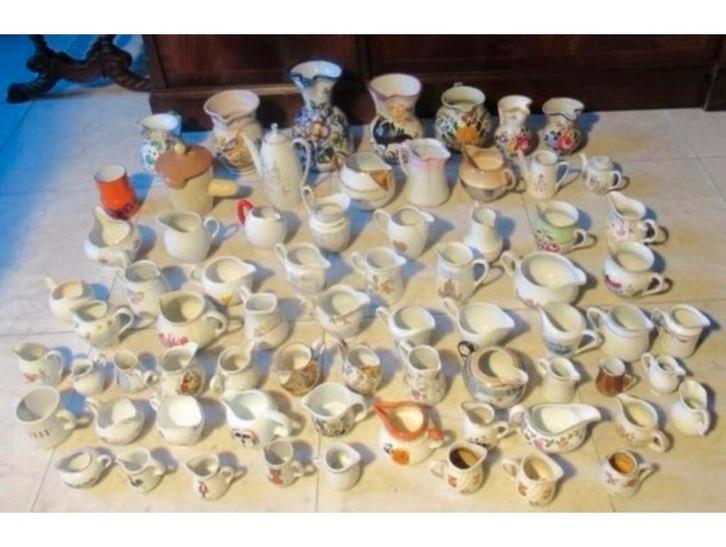 Grote Partij Collectie 70 stuks Kannen Kannetje Kan Karaffen, Antiek en Kunst, Antiek | Servies los, Ophalen of Verzenden