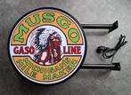 Musgo gasoline dubbelzijge USA reclame decoratie verlichting, Verzamelen, Merken en Reclamevoorwerpen, Ophalen of Verzenden, Nieuw