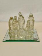 Prachtige vintage glazen kerstfiguren 6 stuks H 10 cm, Antiek en Kunst, Ophalen