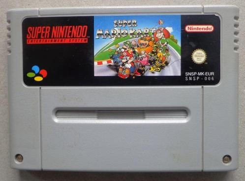 Super Mario Kart voor de Europese Super Nintendo, Games en Spelcomputers, Games | Nintendo Super NES, Gebruikt, Ophalen of Verzenden