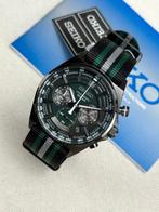 Seiko SSB411P1 horloge met nato strap, Handtassen en Accessoires, Horloges | Heren, Seiko, Polshorloge, Overige materialen, Ophalen of Verzenden
