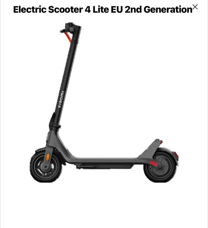 Xiaomi KickScooter 4 lite EU (2nd gen.) Zwart, Fietsen en Brommers, Steps, Zo goed als nieuw, Ophalen
