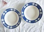Lot de 2 assiettes creuses Badonviller Nil, Gebruikt, Aucun, Keramiek, Badonviller