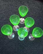 6 x prachtige uranium glaasjes, Ophalen of Verzenden