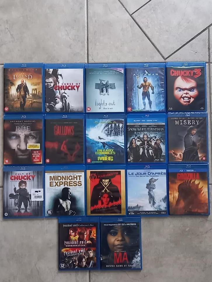 lot ou a la pièce 16 blu ray en état neuf, Cd's en Dvd's, Blu-ray, Zo goed als nieuw, Overige genres, Ophalen of Verzenden