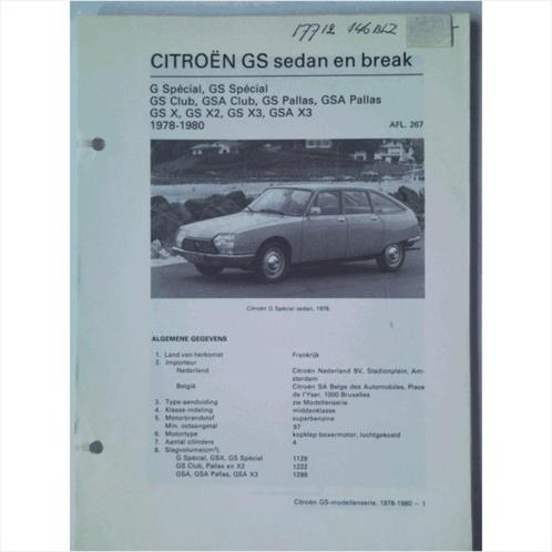 Citroen GS Vraagbaak losbladig 1978-1980 #2 Nederlands, Boeken, Auto's | Boeken, Gelezen, Ophalen of Verzenden
